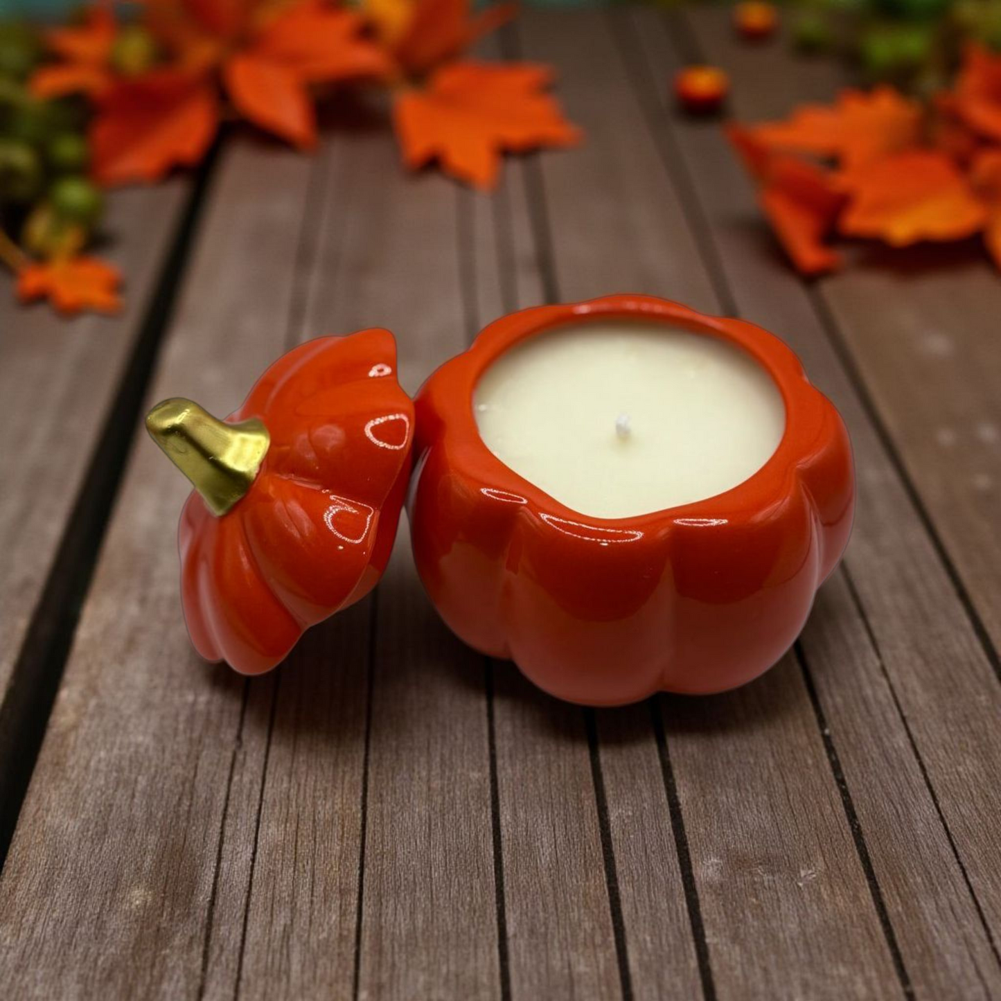 Ceramic Pumpkin Candle