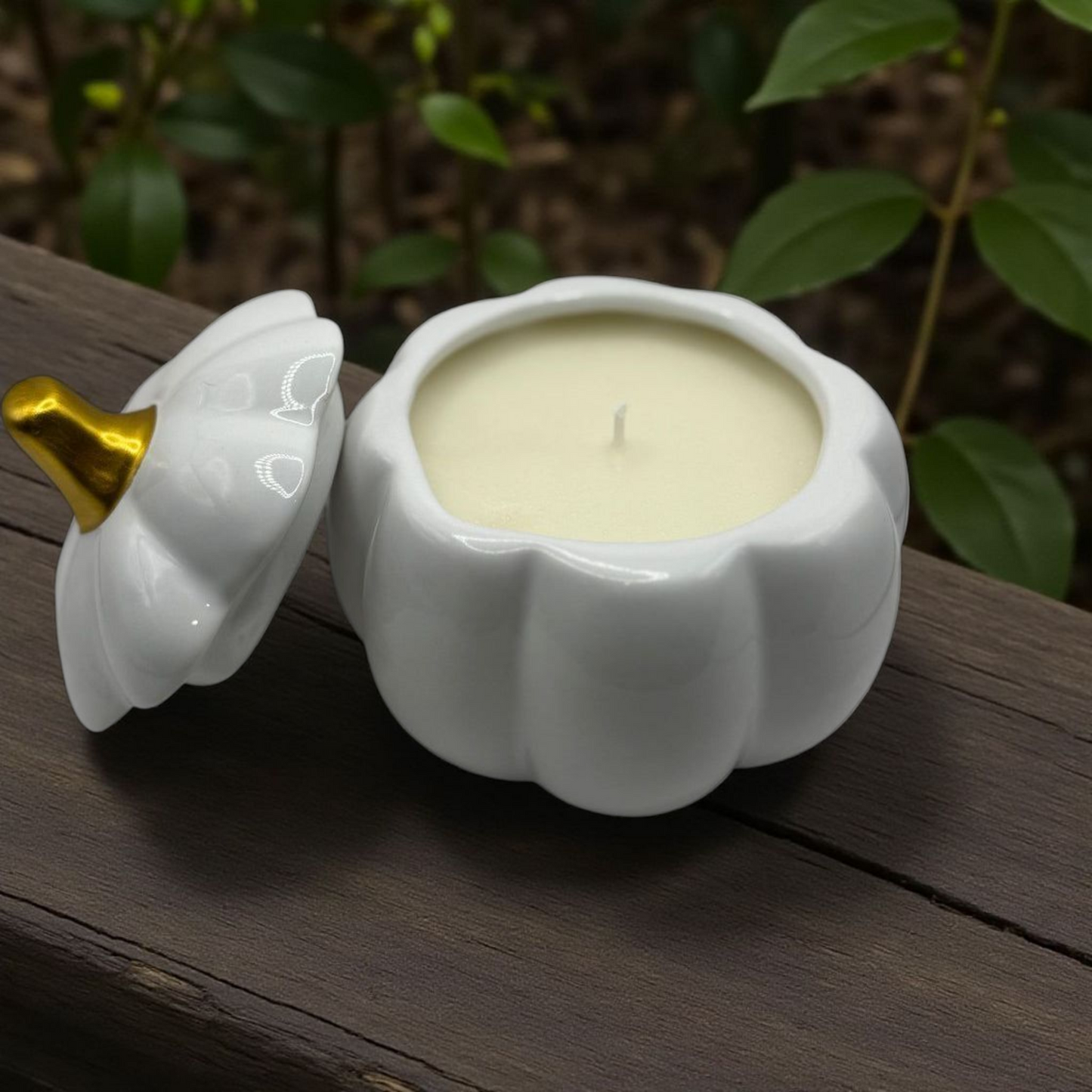 Ceramic Pumpkin Candle